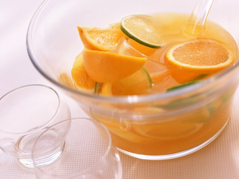 Fruit Punch in Bowl — Orange