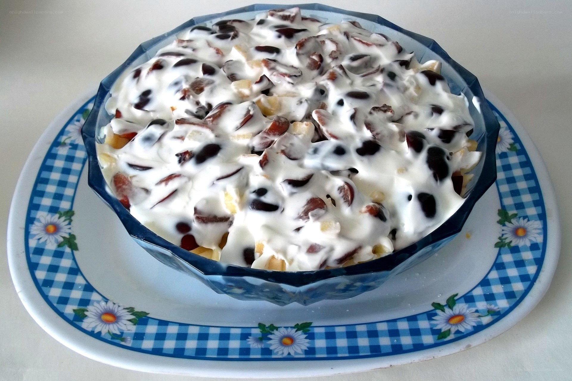 fruit salad in a bowl