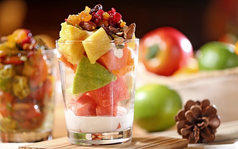 Fruit Salad in Glass