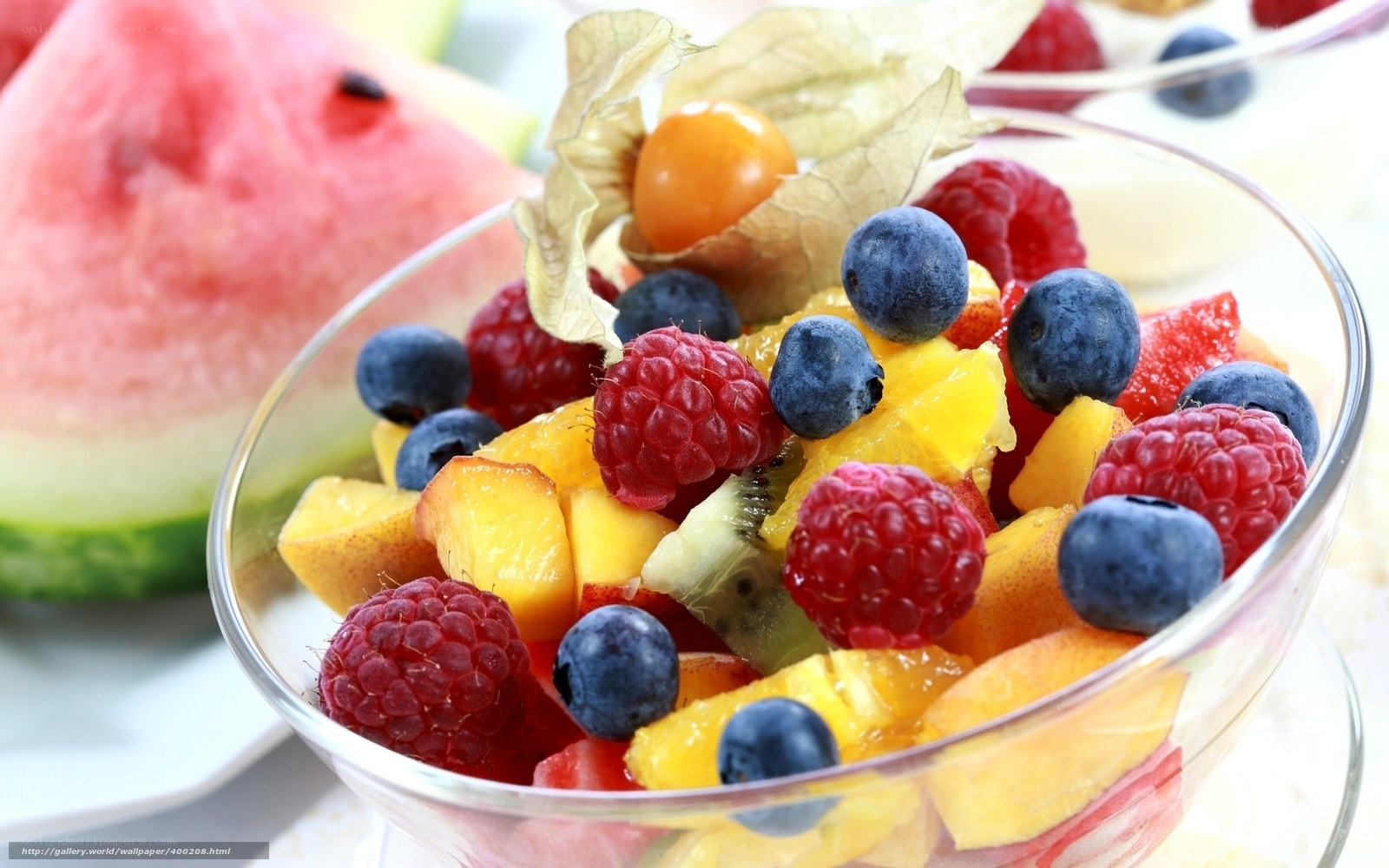 fruit salad with berries