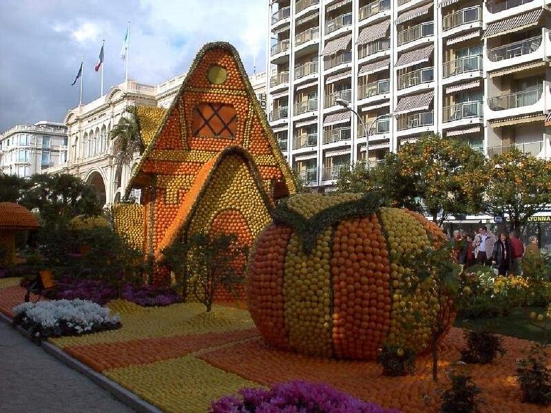 Fruit Sculpture Display