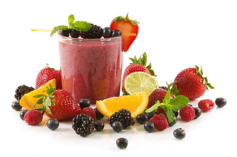 Fruit Smoothie in Glass