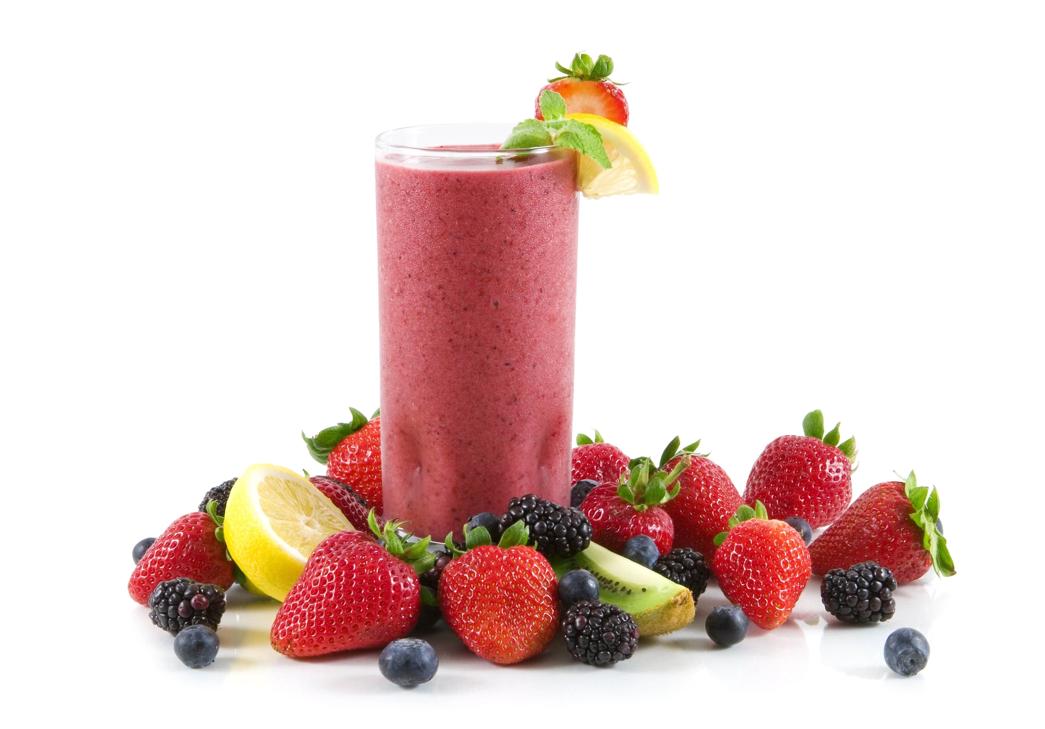 fruit smoothie with berries