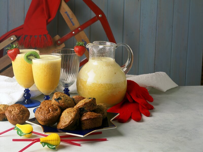 Fruit Smoothies and Muffins