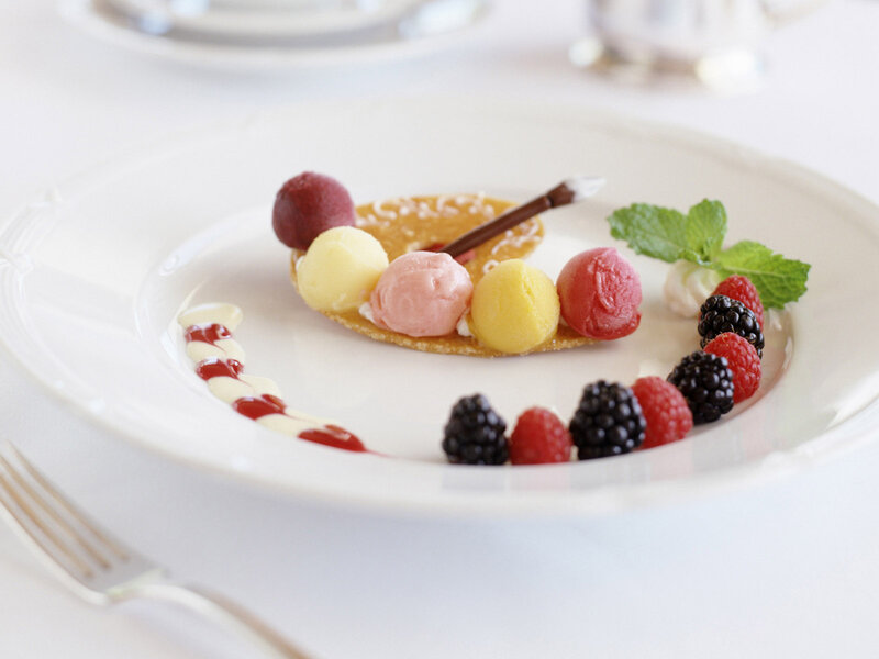 Fruit Sorbet Dessert