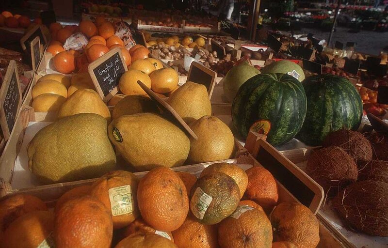 Fruit stand at outdoor market