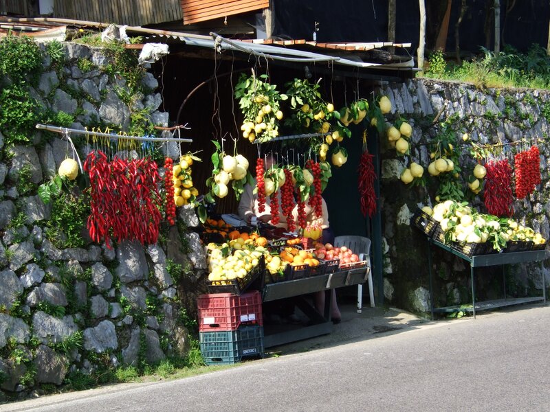 Fruit stand on a roadside