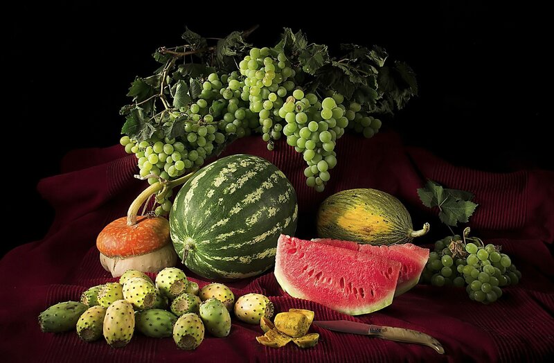 Fruit Still Life — Red