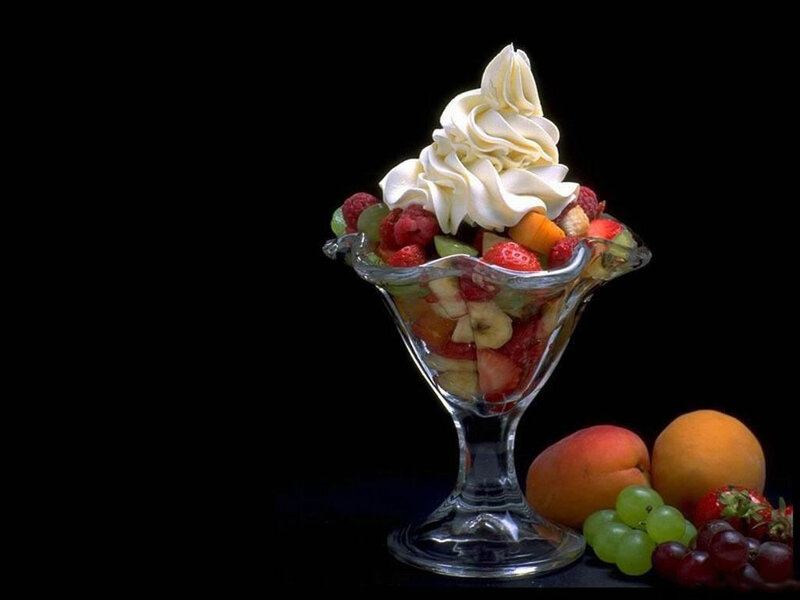 Fruit Sundae in Glass