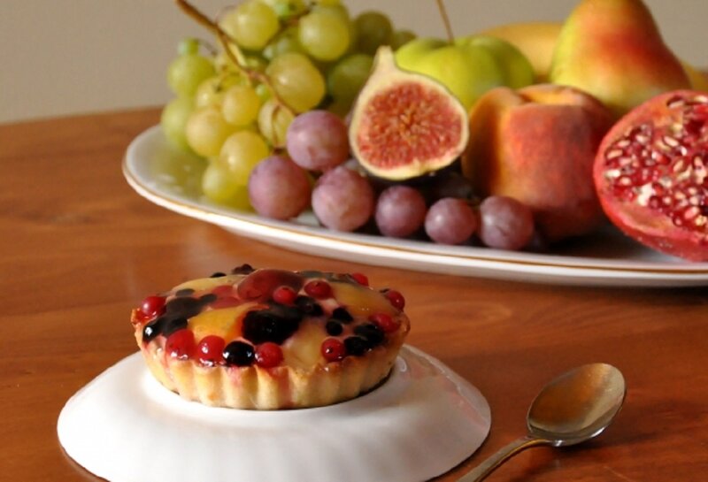 Fruit Tart on Table