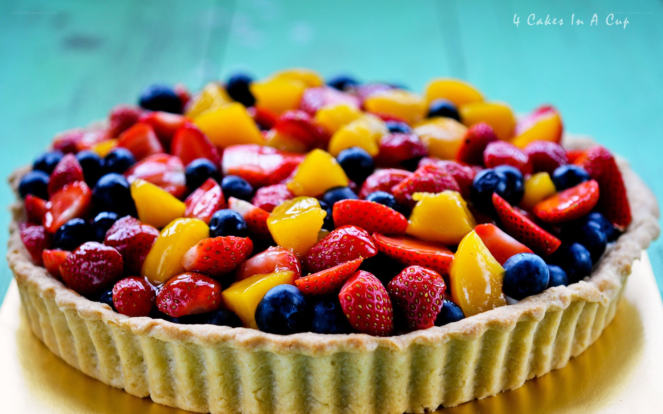 Fruit tart with berries