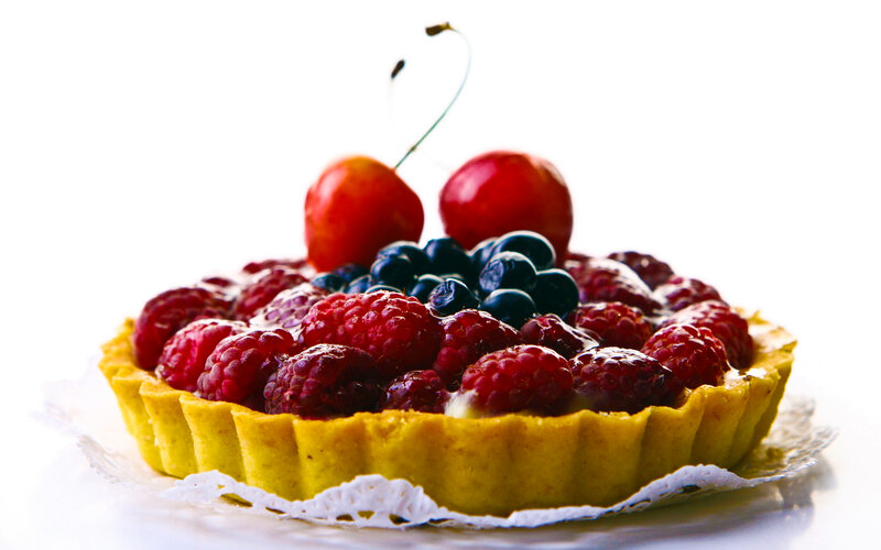 Fruit Tart with Cherries