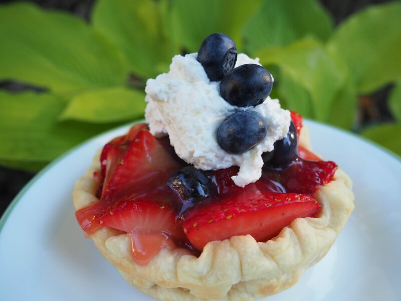Fruit Tart with Whipped Cream