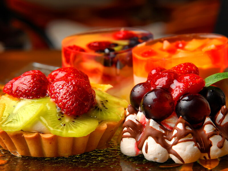 Fruit Tarts and Desserts — Red, Appetizing