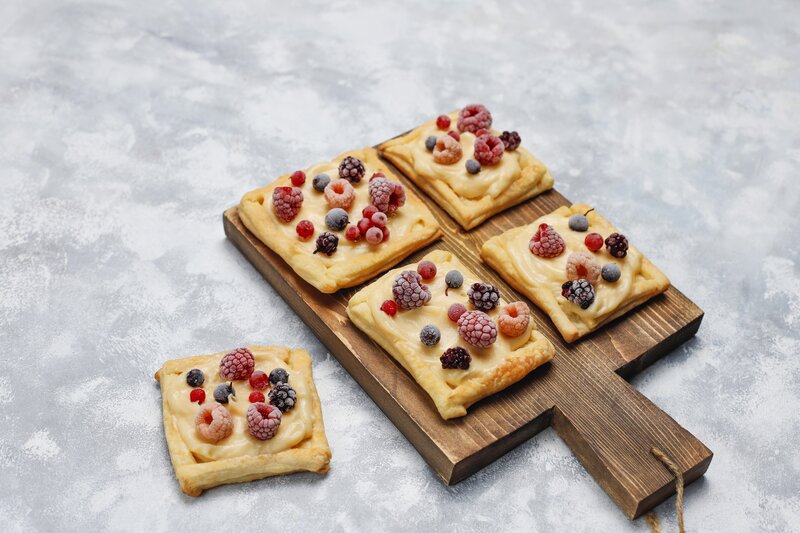 Fruit Tarts on Board
