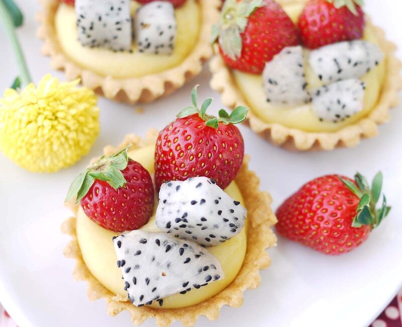 Fruit Tarts with Strawberries