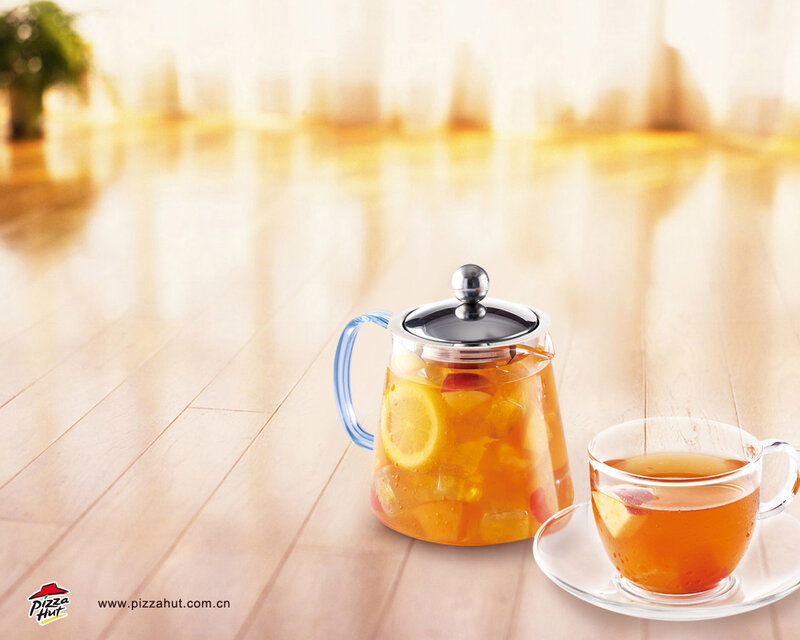 Fruit Tea in Glass Pitcher