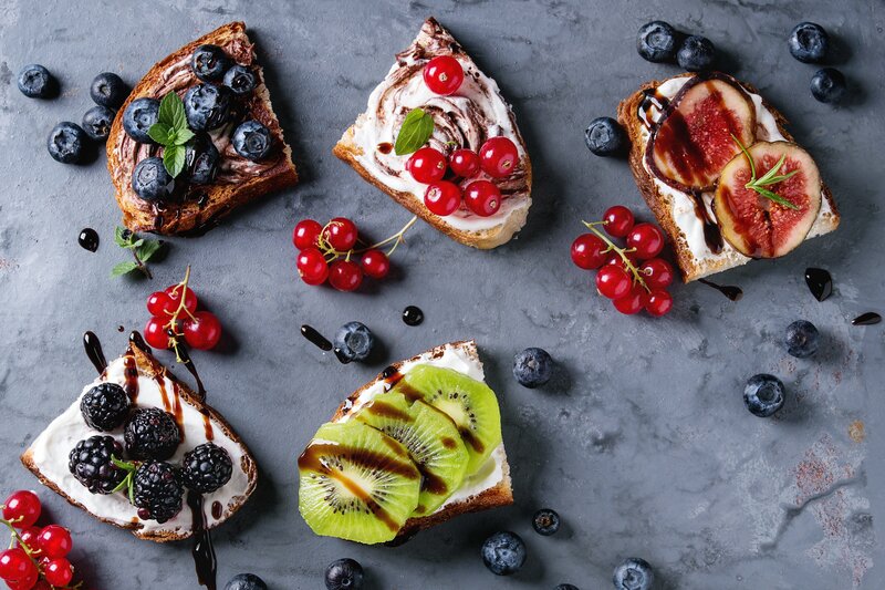 Fruit Toast Appetizers