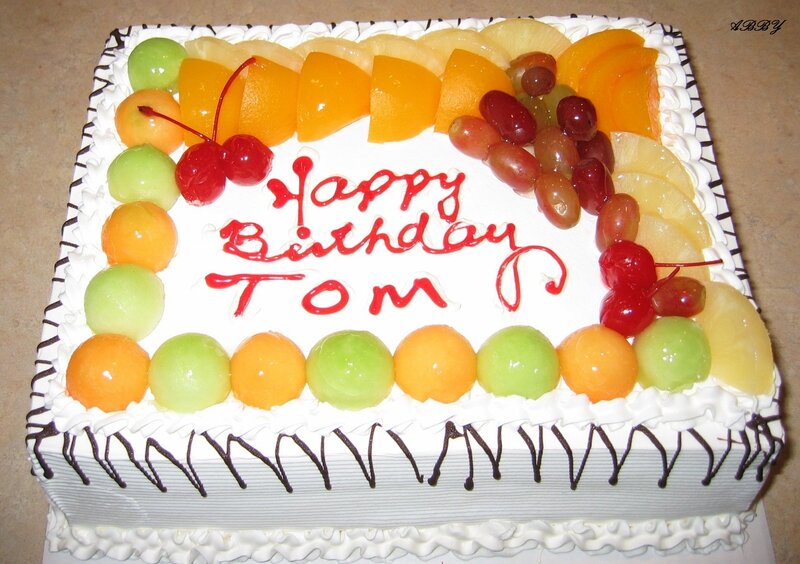 Fruit-topped Birthday Cake