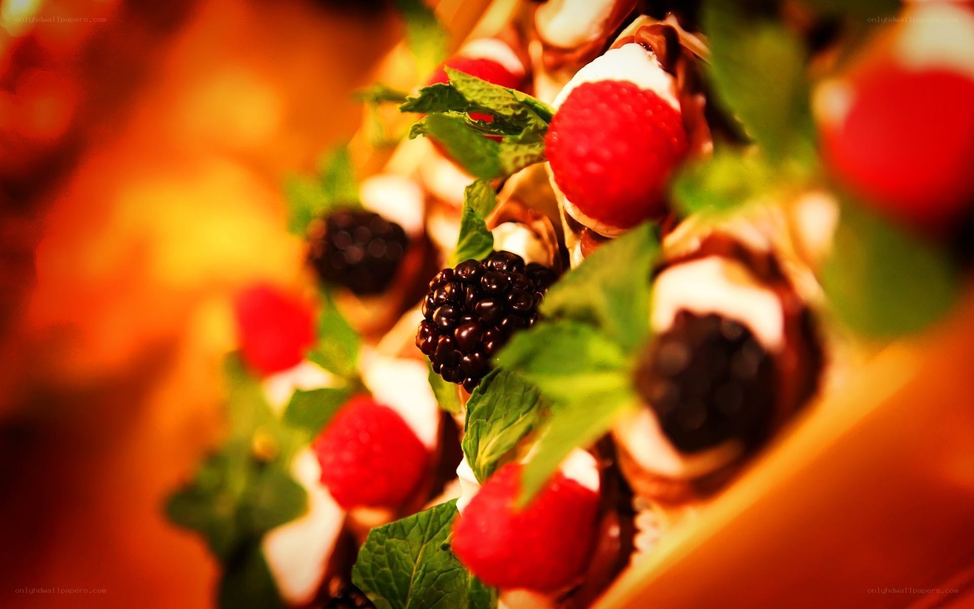 Fruit-topped dessert pastries