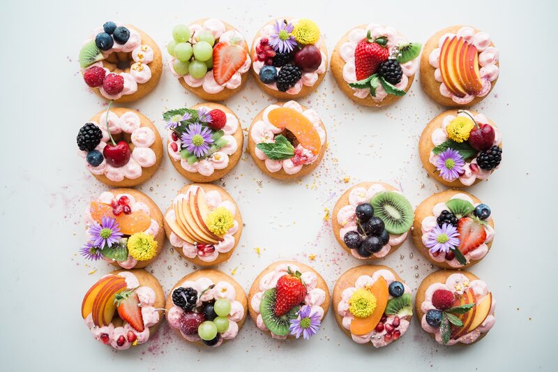 Fruit-topped Donuts