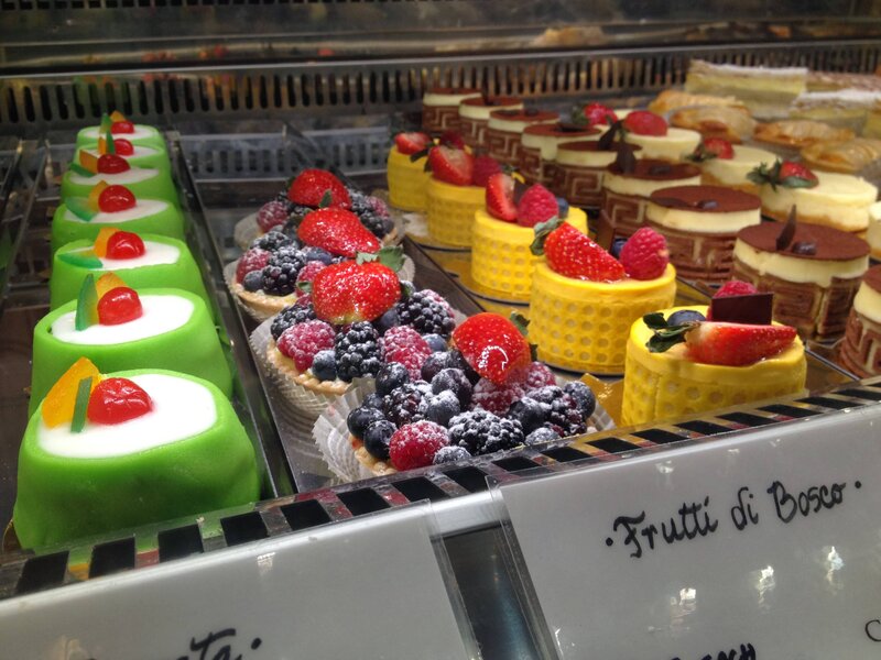 Fruit-topped Pastries — Green