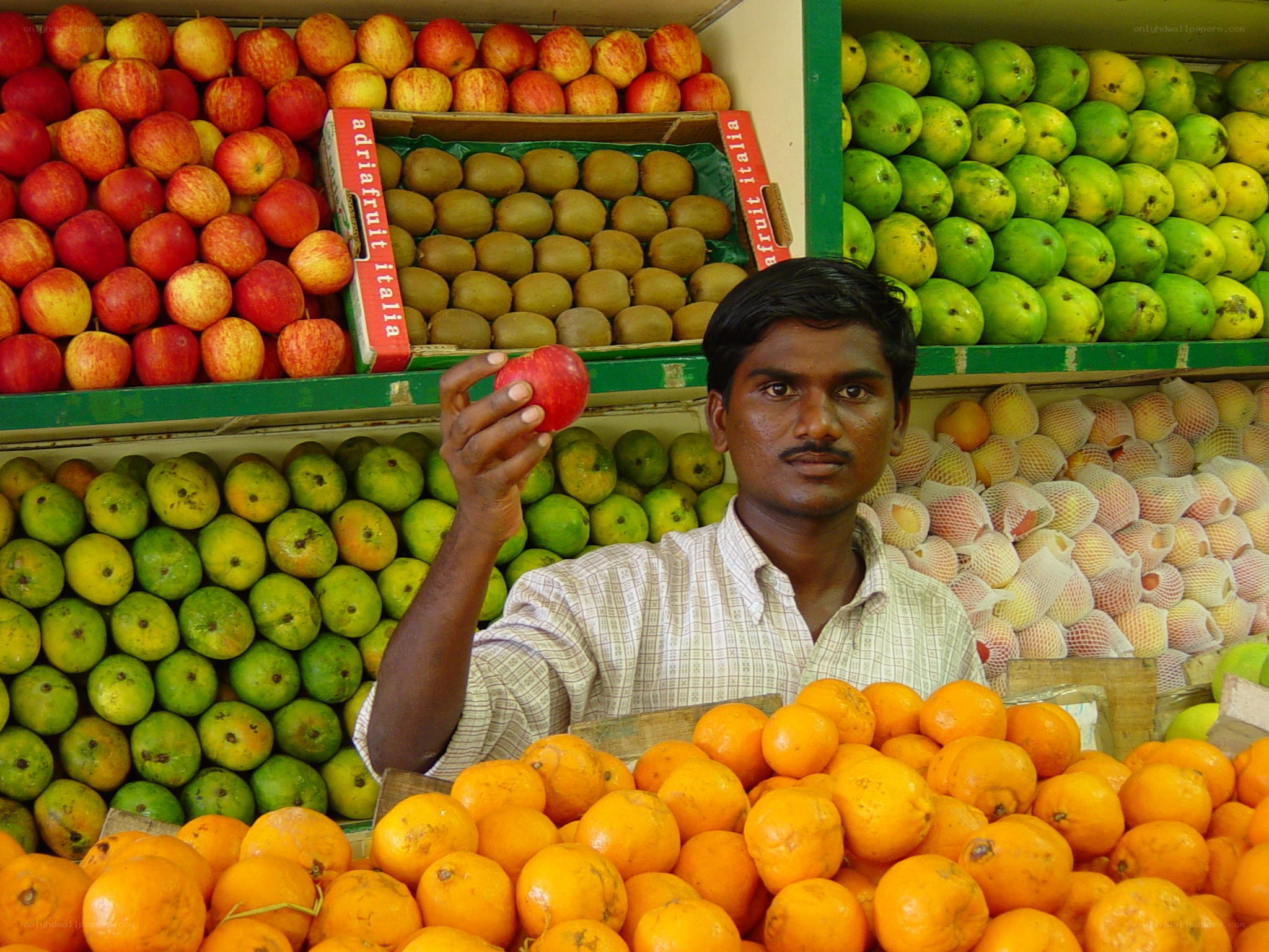 fruit vendor at market