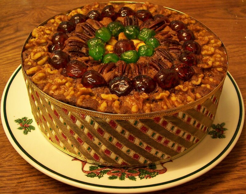 Fruitcake on a Plate