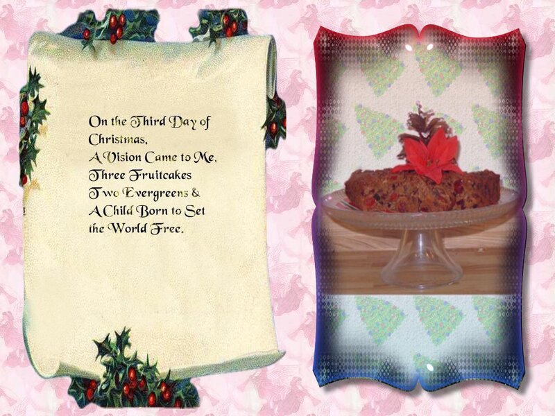 Fruitcake on a Stand