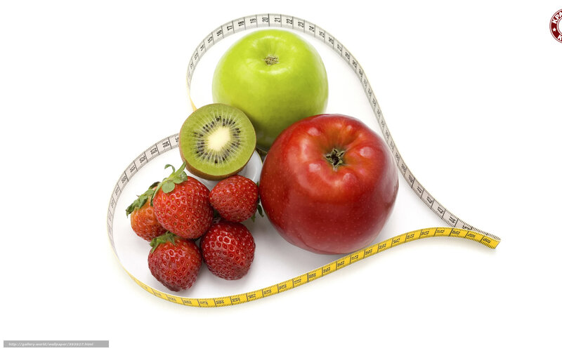 Fruits and Measuring Tape — Red
