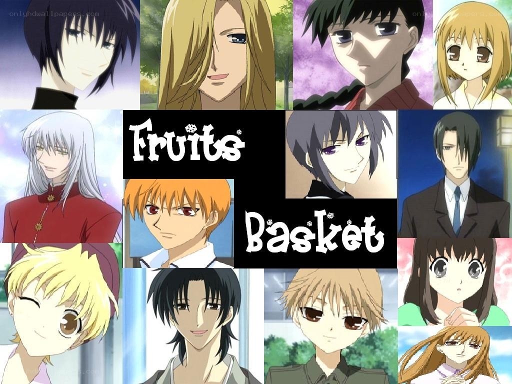 Fruits Basket anime character collage