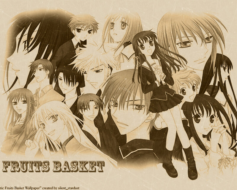 Fruits Basket character collage