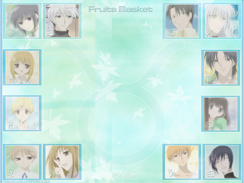 Fruits Basket character grid