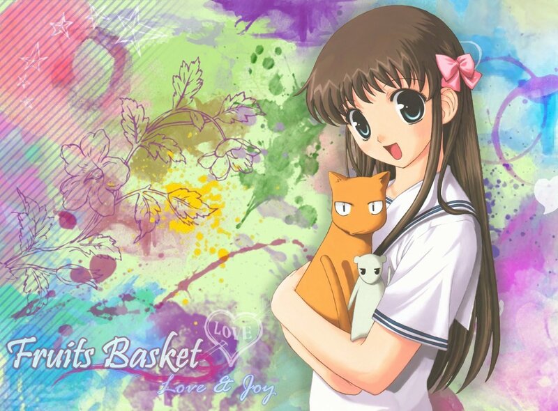 Fruits Basket character with cat