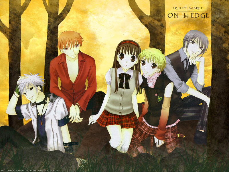 Fruits Basket characters in forest