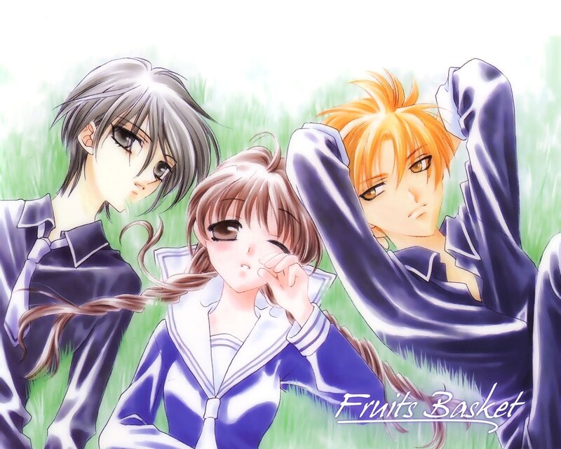 Fruits Basket characters in school uniforms