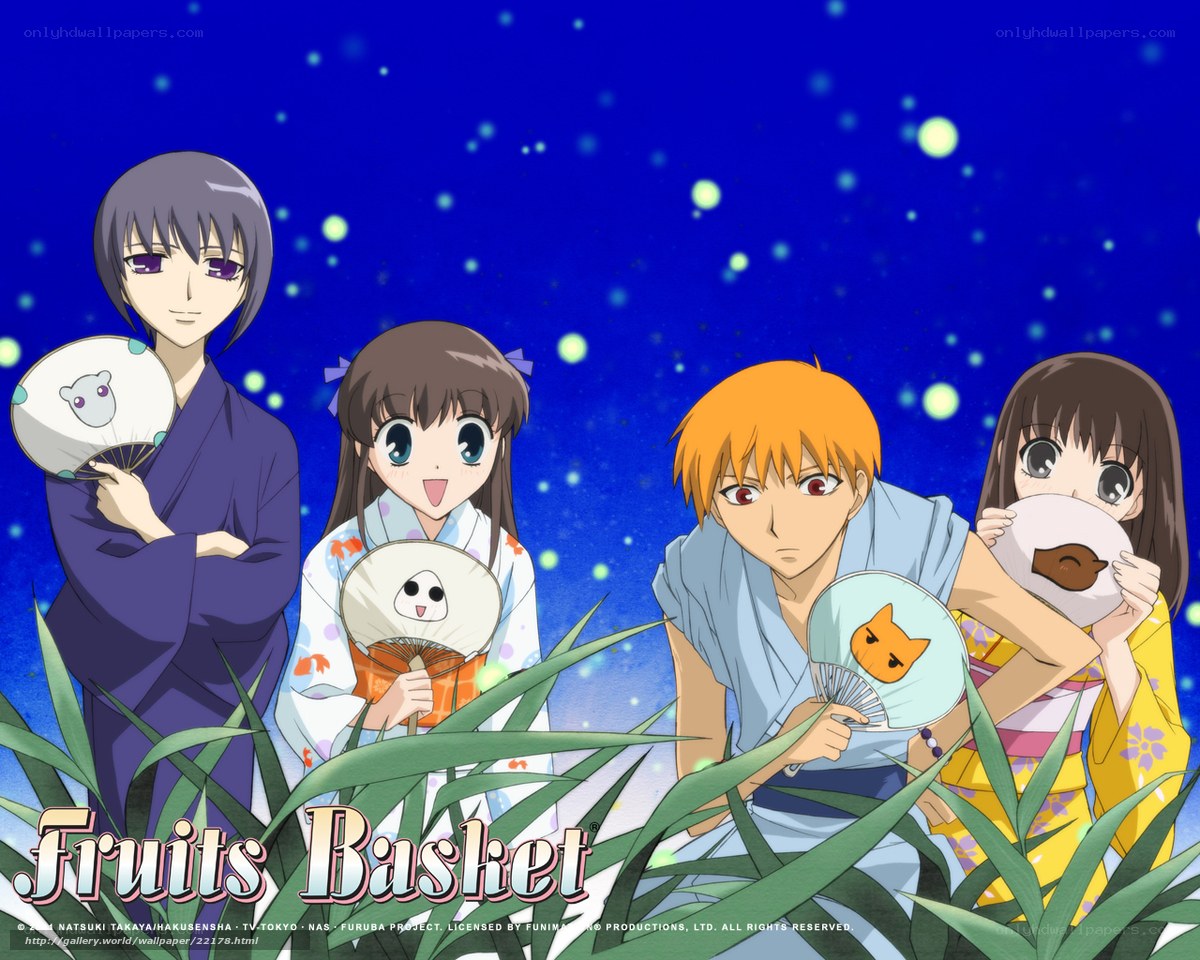 Fruits Basket characters in summer