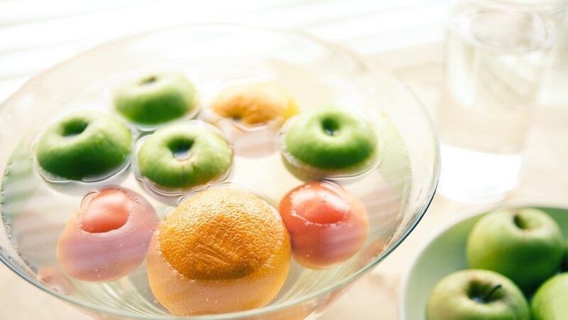 Fruits in a glass bowl