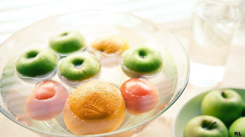 fruits in a glass bowl
