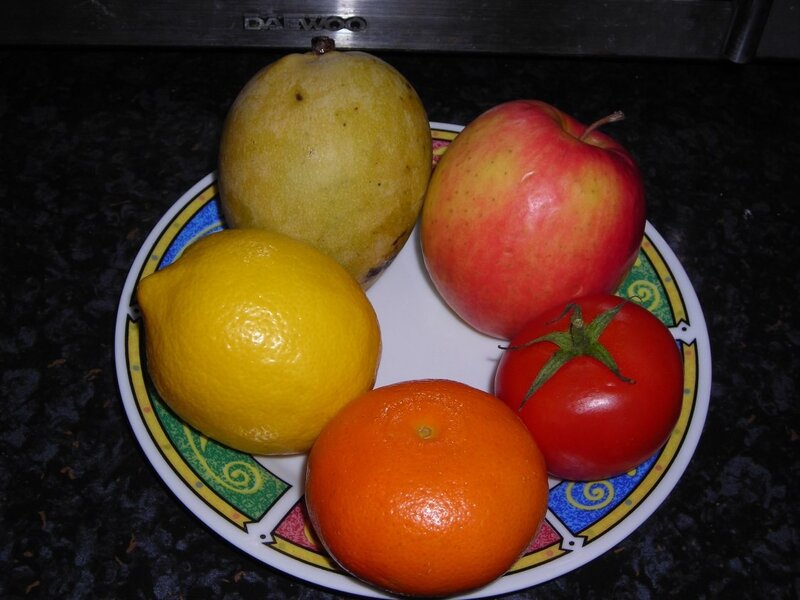 fruits on a plate