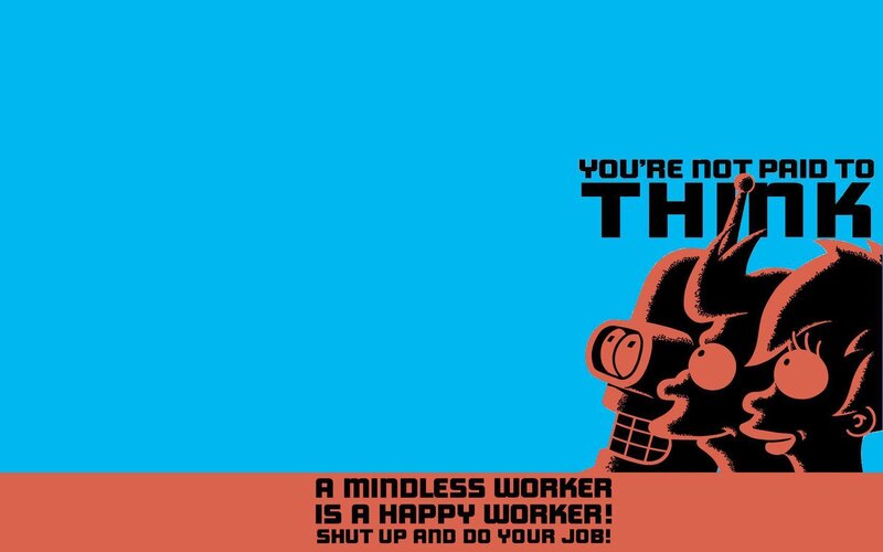Fry and Bender Robot — Blue, Satirical