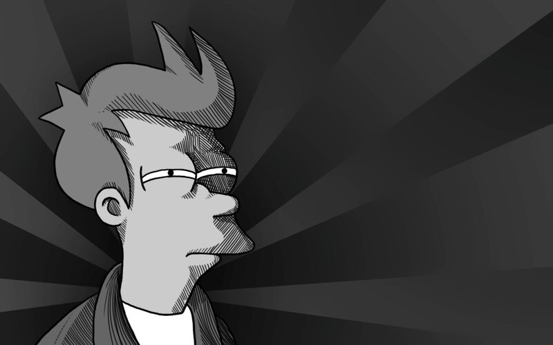Fry from Futurama — Gray, Dramatic, Comic, Glasses