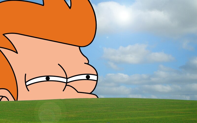 Fry from Futurama — Green, Serene