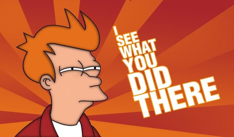 Fry from Futurama — Orange, Dramatic, Anime, Text