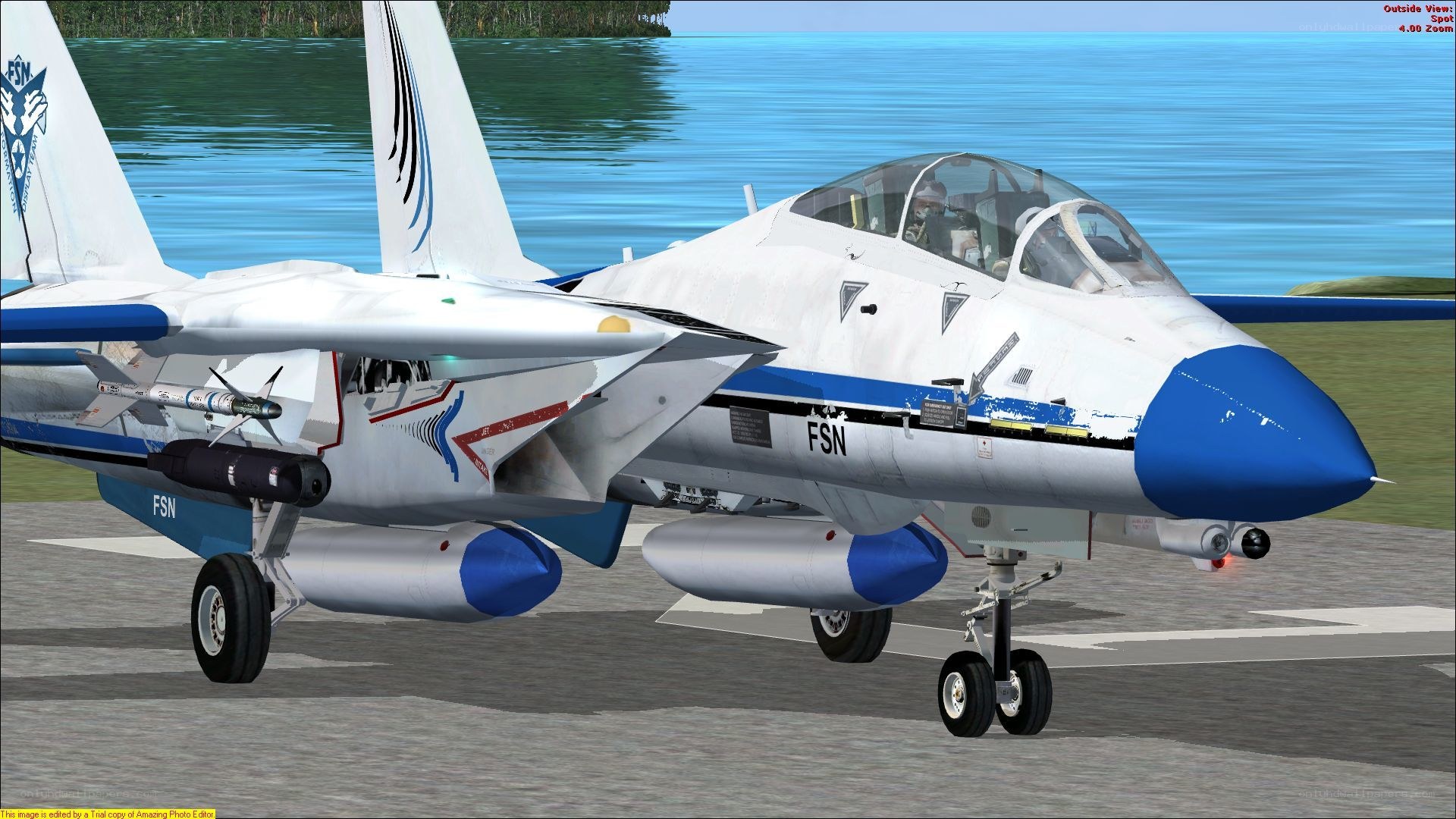 FSN fighter jet on tarmac