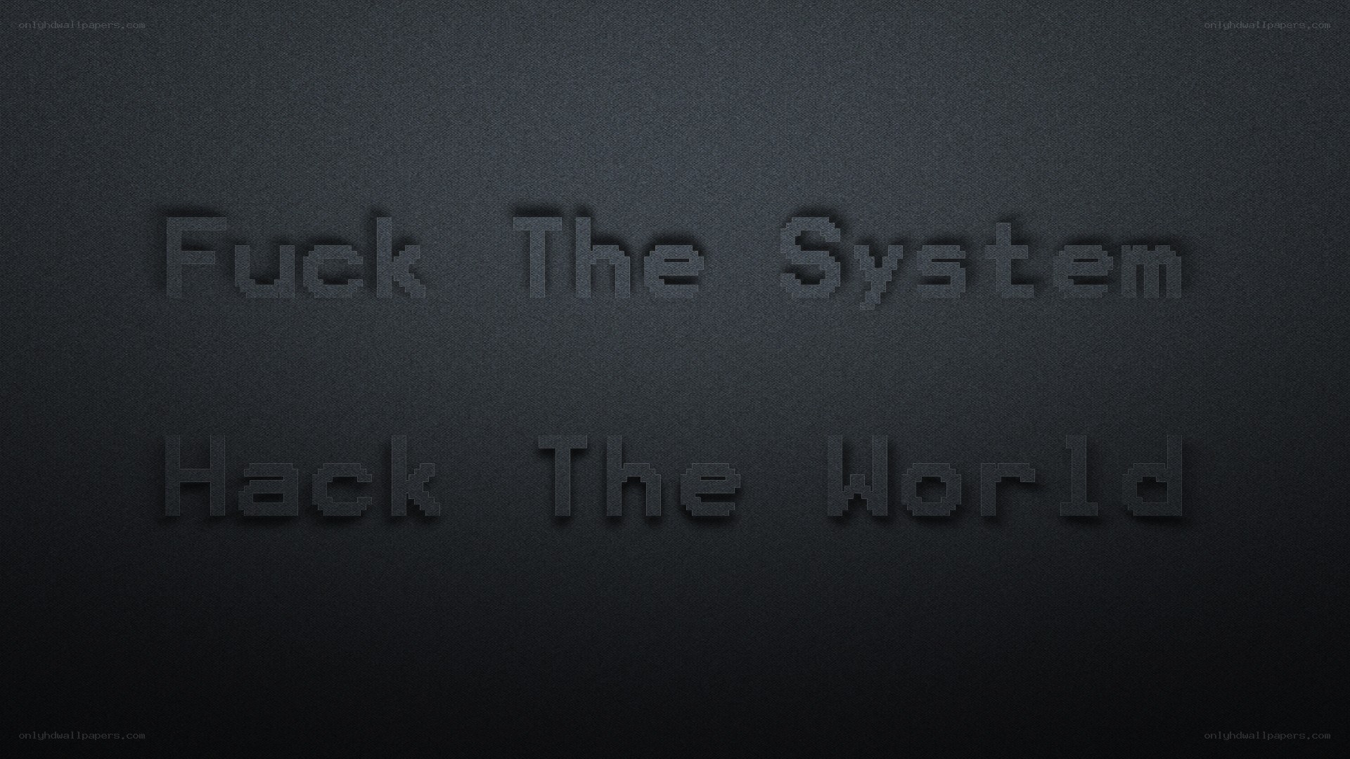 Fuck The System Hack The World