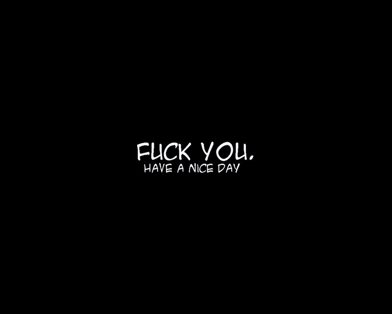fuck you have a nice day