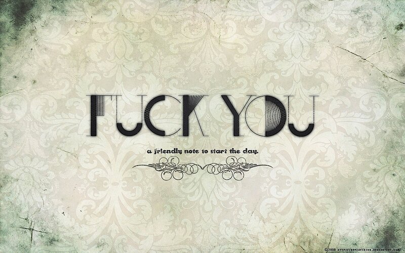 FUCK YOU wallpaper