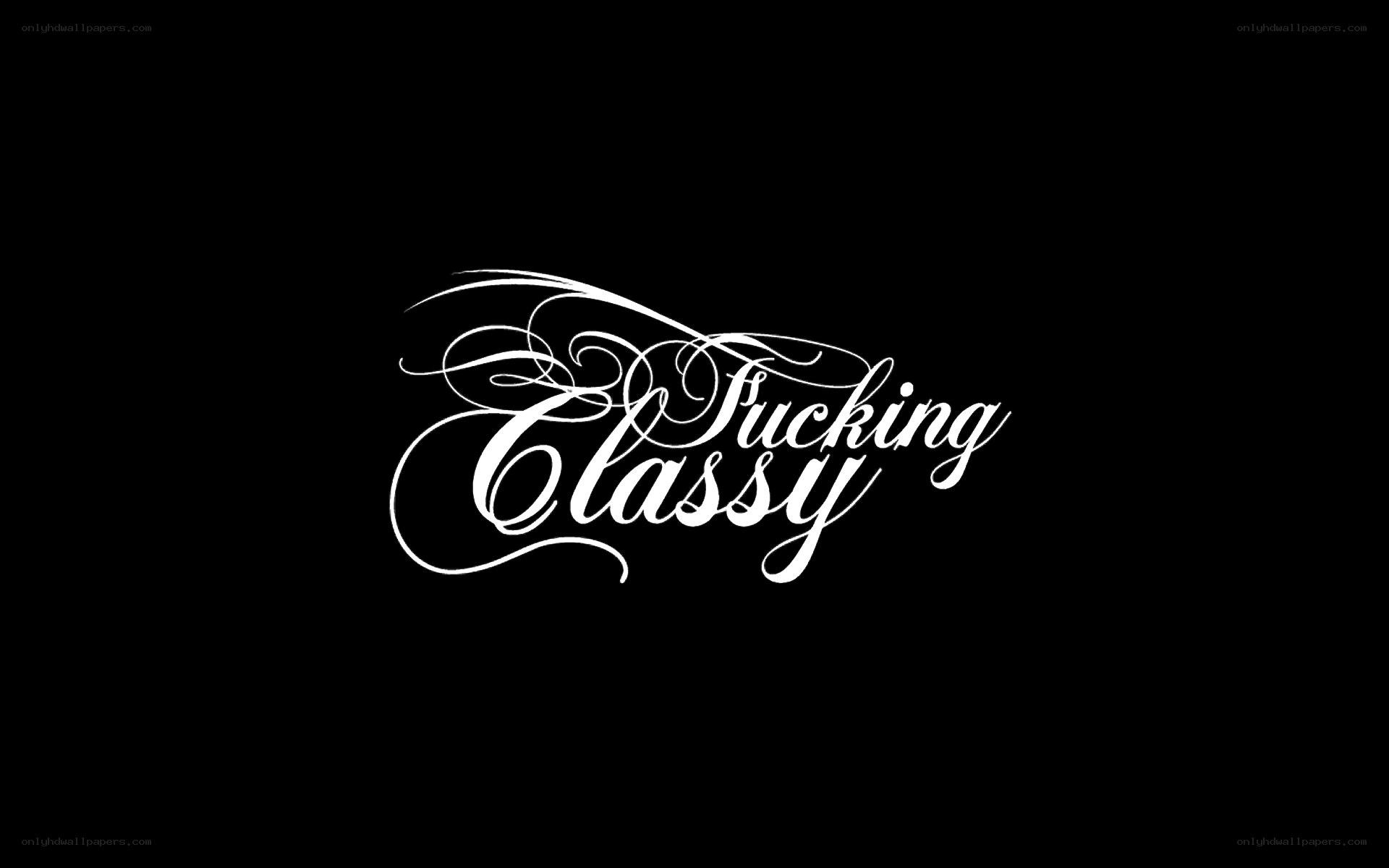 Fucking Classy text art