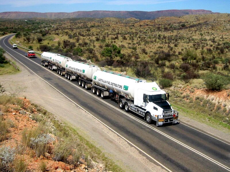 Fuel Tanker Truck — White